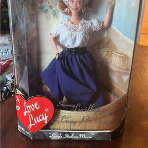 I Love Lucy Doll in White and Blue Outfit